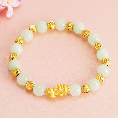 Bracelet Minimaliste En Or 24k Pour Homme Et Femme, Bijou De Charme En Pierre Naturelle, Fait À La Main, Style Décontracté, 4 Styles