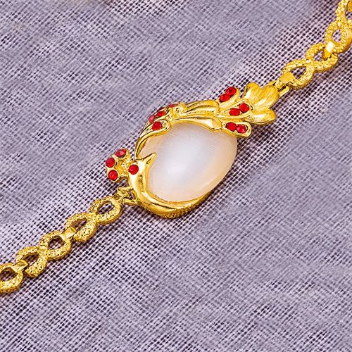 Vamoosy-Bracelets En Acier Inoxydable Pour Femme, Cuivre, Vert, Rouge, Biscuits, Ne Se Décolore Pas, Brillant, Luxe, Bijoux De Mariage Sans Fin, Cadeaux