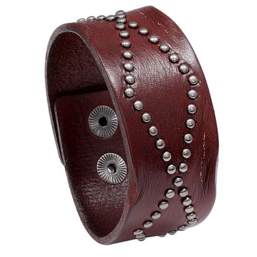 Bracelets Gothiques En Cuir Pour Hommes Et Femmes, Ceinture Large, Bijoux De Poignet D'amitié Pour Couple, Boucle Vintage Punk