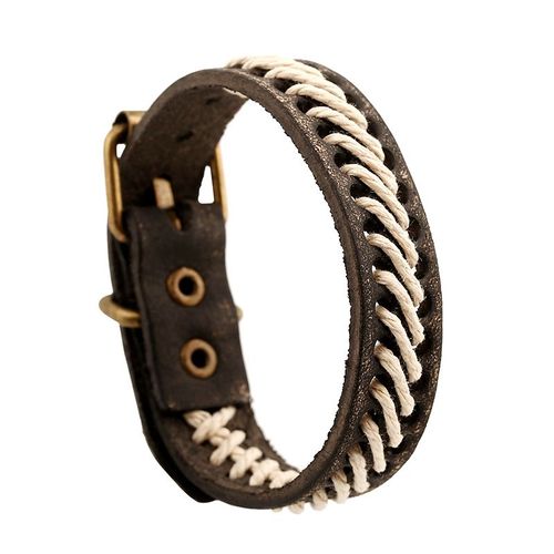 Vieux Bracelets Tressés En Cuir Pour Hommes, Breloque Vintage Arbre De Vie Gouvernail, Perles En Bois, Bijoux Ethniques Tribaux