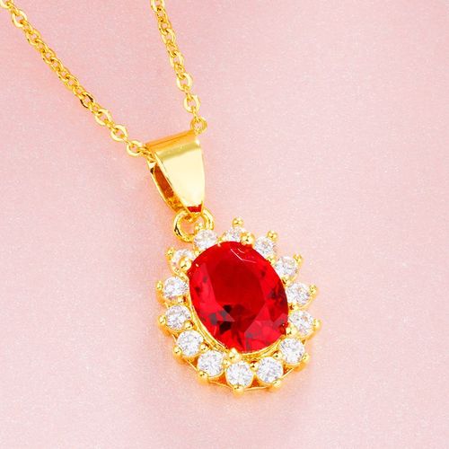 Collier Pendentif En Cuivre Cristal Pour Femme, Bijoux En Cuivre Véritable, Ne Se Fanent Jamais, Rouge, Bleu, Vert, Nouvelle Mode, 2019