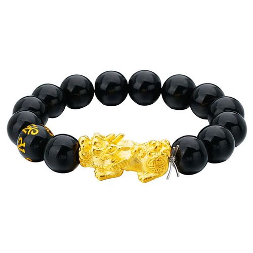Bracelets En Obsidienne Noire Pour Hommes Et Femmes, En Pierre Naturelle, Perles De Bouddha, De Méditation, De Prière, Bijoux Cadeaux De Mariage