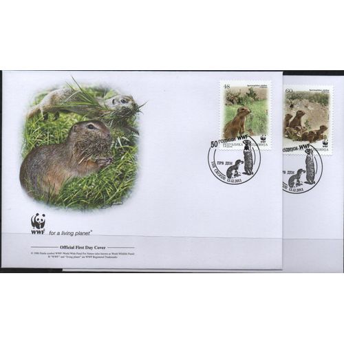 Macédoine Timbres Animaux , 4 Fdc