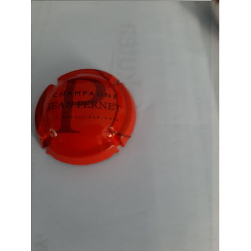 Superbe Capsule De Champagne Jean Pernet Orange Vif