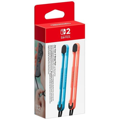 Paire De Dragonnes Joy-Con 2 Bleu Clair / Rouge Clair