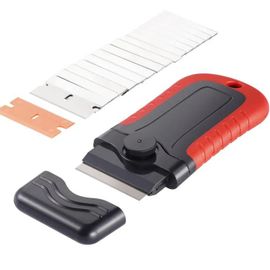 Grattoir à Lames de Rasoir-VEVOR-15 Lames Supplémentaires-lames en Acier au Carbone et POM-pour Peinture des Vitres