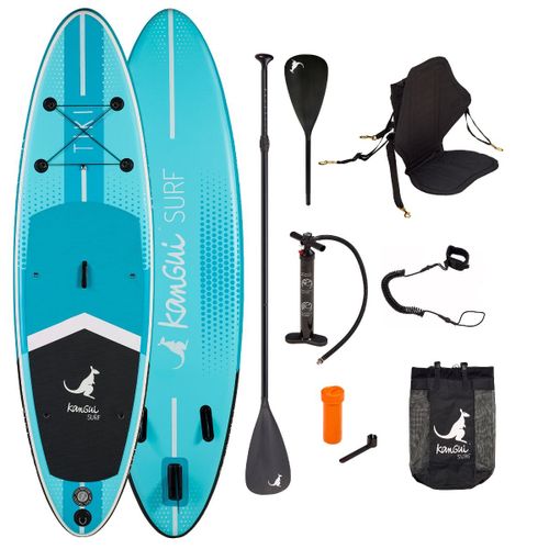 Kangui - Stand Up Paddle Gonflable Sup Avec Siège Kayak, 305cm - Tiki