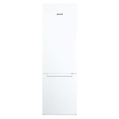 Réfrigérateur-congélateur Brandt BFC8050EW - congélateur bas - largeur : 55 cm - profondeur : 56 cm - hauteur : 180 cm - 262 litres - classe E