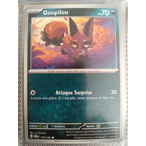 Commune - Pokemon - Faille Paradoxe - Goupilou 119/182