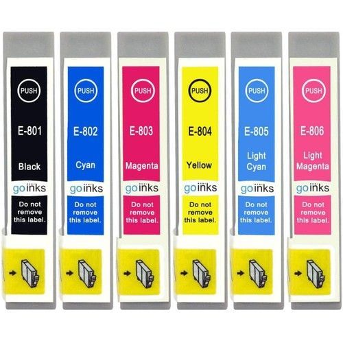 Bureaudeals - Premium Lot 6 cartouches jet d encre compatibles pour Epson Stylus Photo PX660