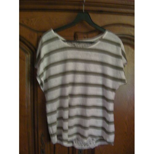 Tee-Shirt Rayé Camaieu - Taille 40
