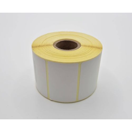 1 Rouleau d'étiquettes thermiques 50x30 mm 25mm 1000 pièces par rouleau étiquettes thermiques en rouleaux étiquettes adhésives universelles blanches imprimantes thermiques transfert thermique