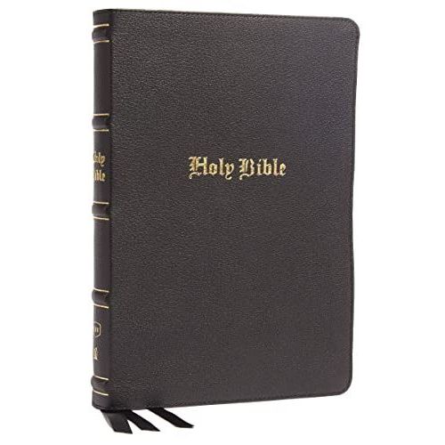 Kjv Holy Bible: Large Print Thinline, Black Genuine Leather, Red Letter, Comfort Print: King James Version
