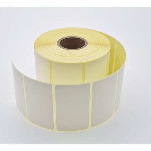 1 rouleau d'étiquettes thermiques 58x43 mm, noyau de 25mm, 750 pièces par rouleau étiquettes thermiques en rouleaux étiquettes adhésives universelles blanches imprimantes thermiques transfert thermique
