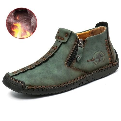 Bottes Martin Homme-Grande Taille,Vert Encre Plus Velours,Vert Encre Plus Velours,41