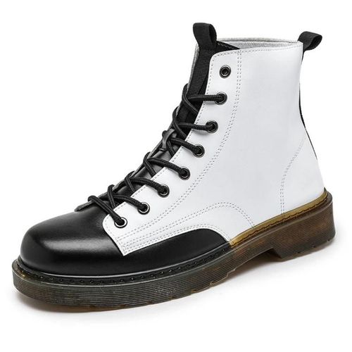 Bottes De Motard Montantes À Lacets Pour Hommes-Jl-Mr062,Blanc,Taille 41 Blanc,41
