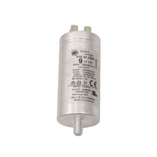 Condensateur 9 mf seche-linge d'origine Sèche-linge (40016110 CANDY HOOVER IBERNA TERZISMO ZEROWATT)