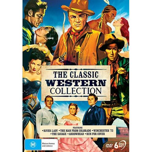 The Classic Western Collection (River Lady / The Man From Colorado / Winchester '73 / The Savage / Arrowhead / Run For Cover) [Digital Video Disc] Australia - Import, Ntsc Region 0
