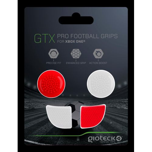 Gioteck Gtx Xbox One - Thumb Grips Xbox One Bouchons/Capuchons/Protection En Silicone Pour Joysticks Grips Xbox - Antidérapant - Aide A Viser - Protection Manette Xbox One - Rouge Et Blanc