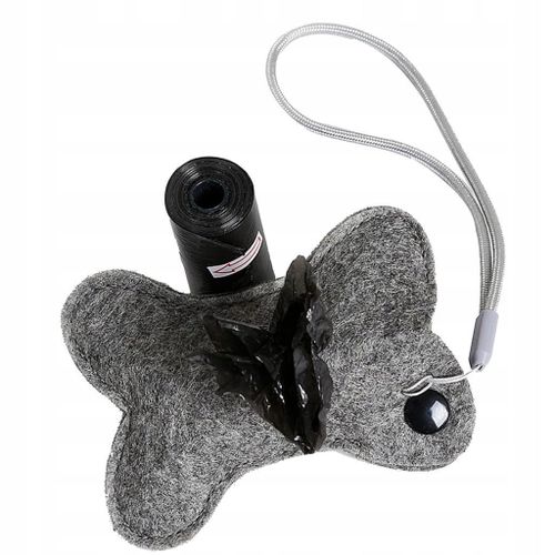Distributeur De Sacs À Déjections Animales Gris