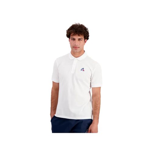 Polo Le Coq Sportif Tricolore Homme Blanc