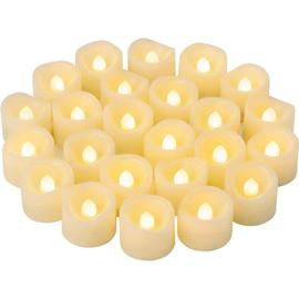 Bougies LED Flamme Vacillante Lumière 24 pcs,Bougies électriques Bougies de  noël pour noël, Arbre de