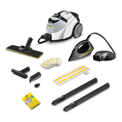 Nettoyeur vapeur avec fer à repasser Karcher SC 5 EasyFix Iron - Pression 4.2 bar- Débit vapeur 50 g/min- fonction vapo hydro