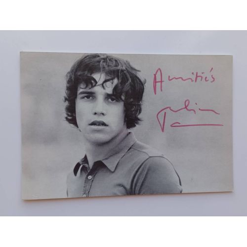 Rare Carte Postale Dédicacée Julien Clerc Odéon Emi