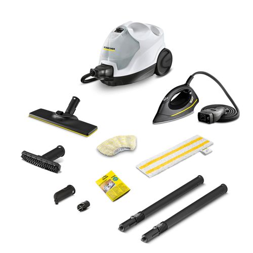 Nettoyeur vapeur avec fer à repasser Karcher SC 4 EasyFix Iron - Pression 3.5 bar- Débit vapeur 40 g/min- Fer à repasser inclus