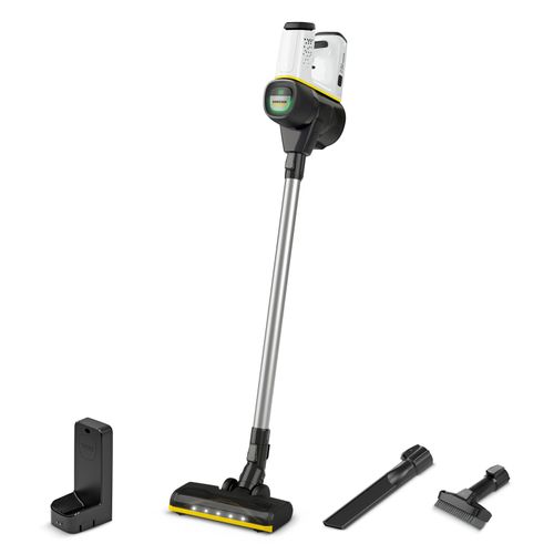 Aspirateur balai sans fil Karcher VC 6 Cordless purFamily Blanc - Autonomie 50 min- Filtre HEPA- Spécial Famille