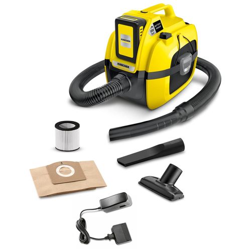 Aspirateur sans fil Karcher WD 1 Compact (avec batterie et chargeur) - Batterie 18V- Chargeur inclus