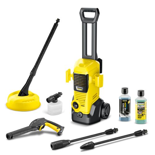 Nettoyeur haute pression Karcher K 3 FJ Home - Pression 120 bar- Débit 380 l/h- Buse à jet plat- Kit Home inclus