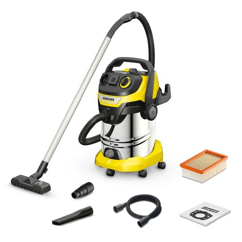 Aspirateur eau et poussière Karcher WD 6 P S V-30/8/35/T - Puissance 1300W- Capacité 30L- Cuve inox- Flexible 8m