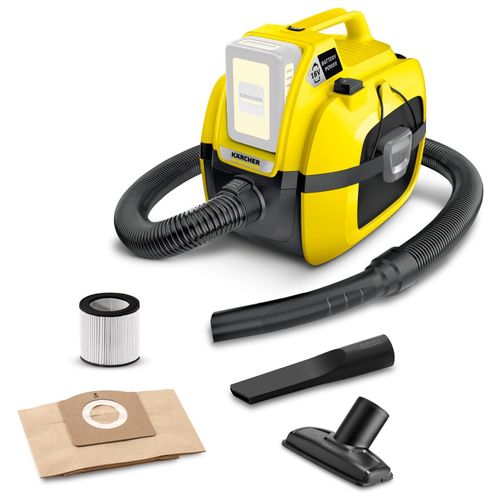 Aspirateur sans fil Karcher WD 1 Compact (sans batterie) - Compact- Léger- Compatible batterie 18V