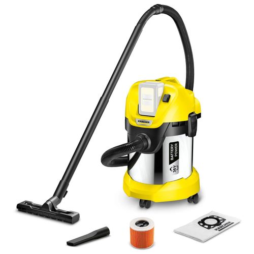 Aspirateur eau et poussières à batterie Kärcher WD 3 Premium sans fil (sans la batterie amovible) (1.629-950.0)