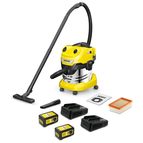 Aspirateur eau et poussières à batterie Kärcher WD 4-18 S Dual Battery Set (1.628-626.0)