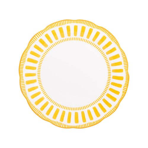 Assiette Creuse Napoli Jaune 22 Cm (Lot De 6)