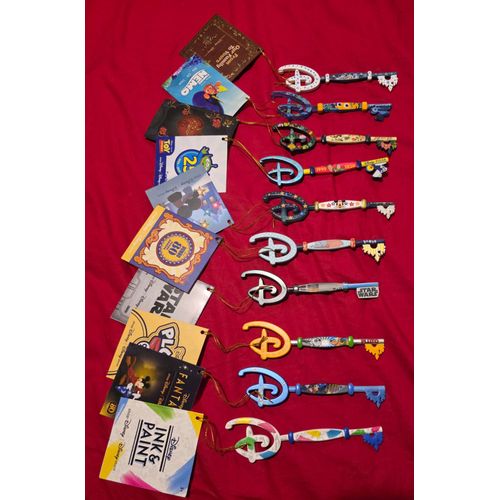 Lot De 10 Clés Disney