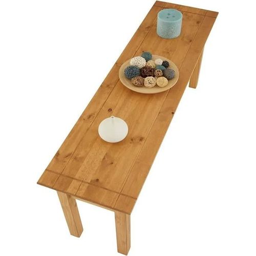 Table Console Meuble D'appoint En Bois Avec 3 Tiroirs, En Pin Massif Finition Teintée/Cirée