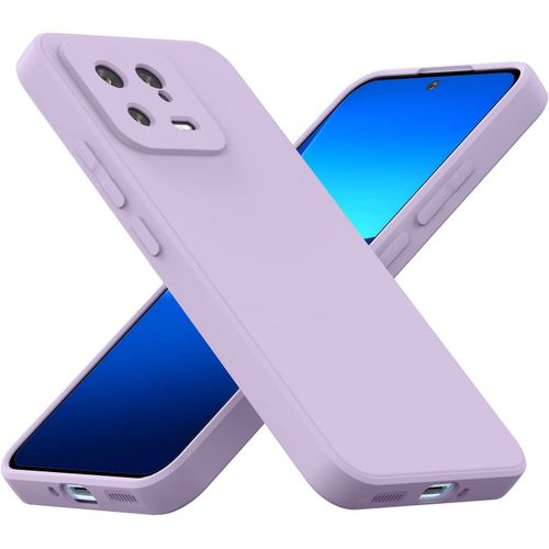 Coque Xiaomi 13 5g Pas Pour 13 Pro Avec Protection Caméra, Couche Intérieure Douce, Etui Housse Tpu Mince Souple Antichoc Case Pour Xiaomi 13, Lilas