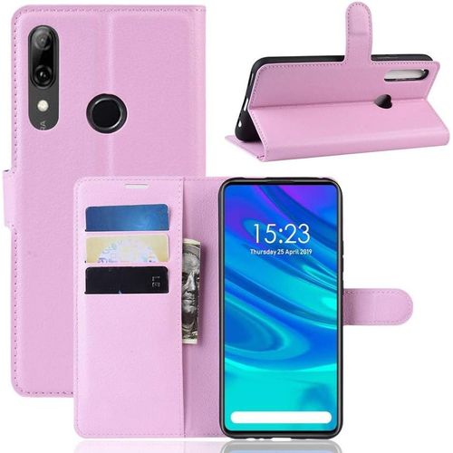 Étui De Protection À Rabat Pour Huawei P Smart Z Avec Compartiment Pour Cartes P Smart Z Rose