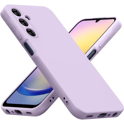 Coque Samsung Galaxy A25 5g, Avec Protection Caméra, Couche Intérieure Douce, Etui Housse Tpu Mince Souple Antichoc Case Pour Galaxy A25 5g, Lilas