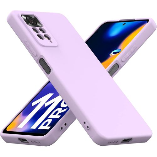 Coque Xiaomi Redmi Note 11 Pro Note 11 Pro 5g, Avec Protection Caméra, Couche Intérieure Douce, Etui Housse Tpu Silicone Mince Souple Antichoc Case, Lilas