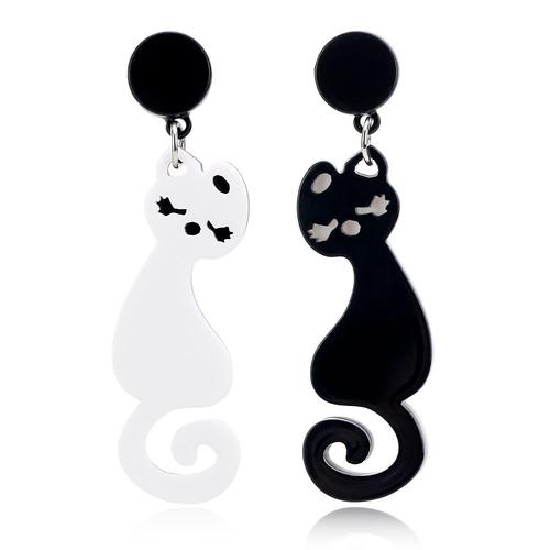 Xiyanike ? Boucles D'oreilles Chat Pour Femmes, Accessoires À La Mode, Personnalité Exagérée, Animal, Goutte D'eau, Jolie Fille, Boîte De Nuit, Bijoux Hip-Hop, 2019