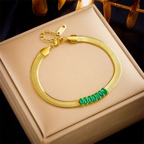 Xiyanike Sion L-Bracelet En Acier Inoxydable Pour Femme, Localité, Rose, Blanc, Vert, Accessoires Exquis, Bijoux À Breloques, Cadeau