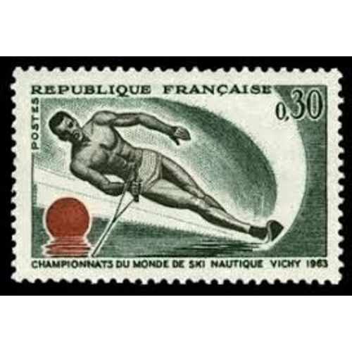 Sport : Championnats Du Monde De Ski Nautique À Vichy Année 1963 N° 1395 Yvert Et Tellier Luxe
