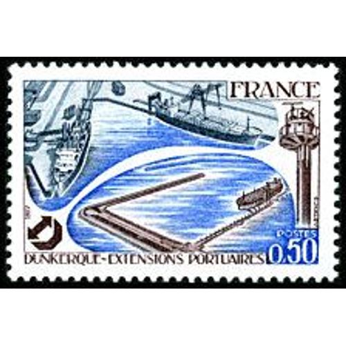 Extensions Portuaires De Dunkerque Année 1977 N° 1925 Yvert Et Tellier Luxe
