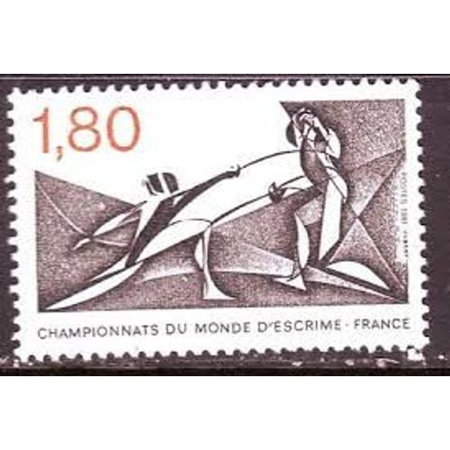 Sport : Championnats De Monde D'escrime Année 1981 N° 2147 Yvert Et Tellier Luxe