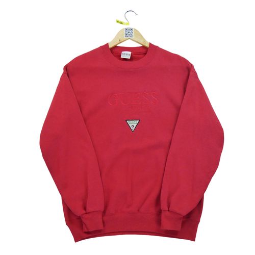 Reconditionné - Sweat Homme Vintage Y2k 90s Rouge - Taille M - Homme - Rouge