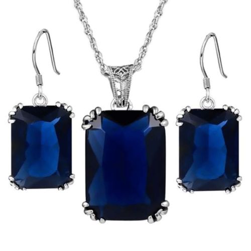 Ensemble Femme 2 Pièces Collier En Or Rose Pour Femmes Mode Coréenne Vintage Pendentif Goutte En Zircon Ensemble De Boucles D'oreilles Ensemble De Bijoux De Créateur Cadeau Parures Bijoux Parure Bijou